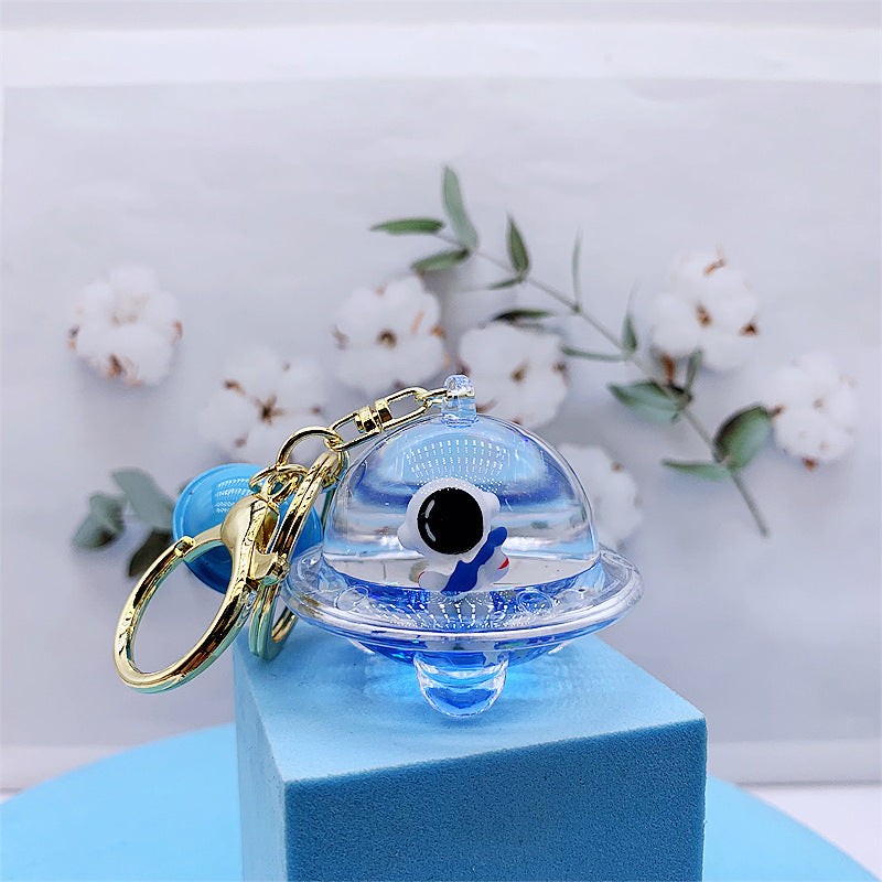 Acrylic Spaceman Keychain Girly Heart Design Alloy Key Chain Accessory For Space Lovers Guitar Skateboard Moon