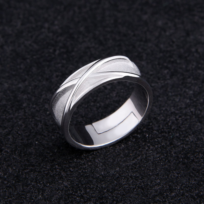 2 Dimensional Ring Opening Adjustable Men And Women Simple Bracelet Finger Jewelry Versatile Personality Ring