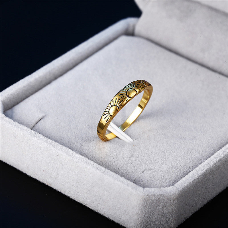 Womens Statement Ring Alloy Fashion Jewelry European American Style Gold Finish For Special Occasions Ring Now