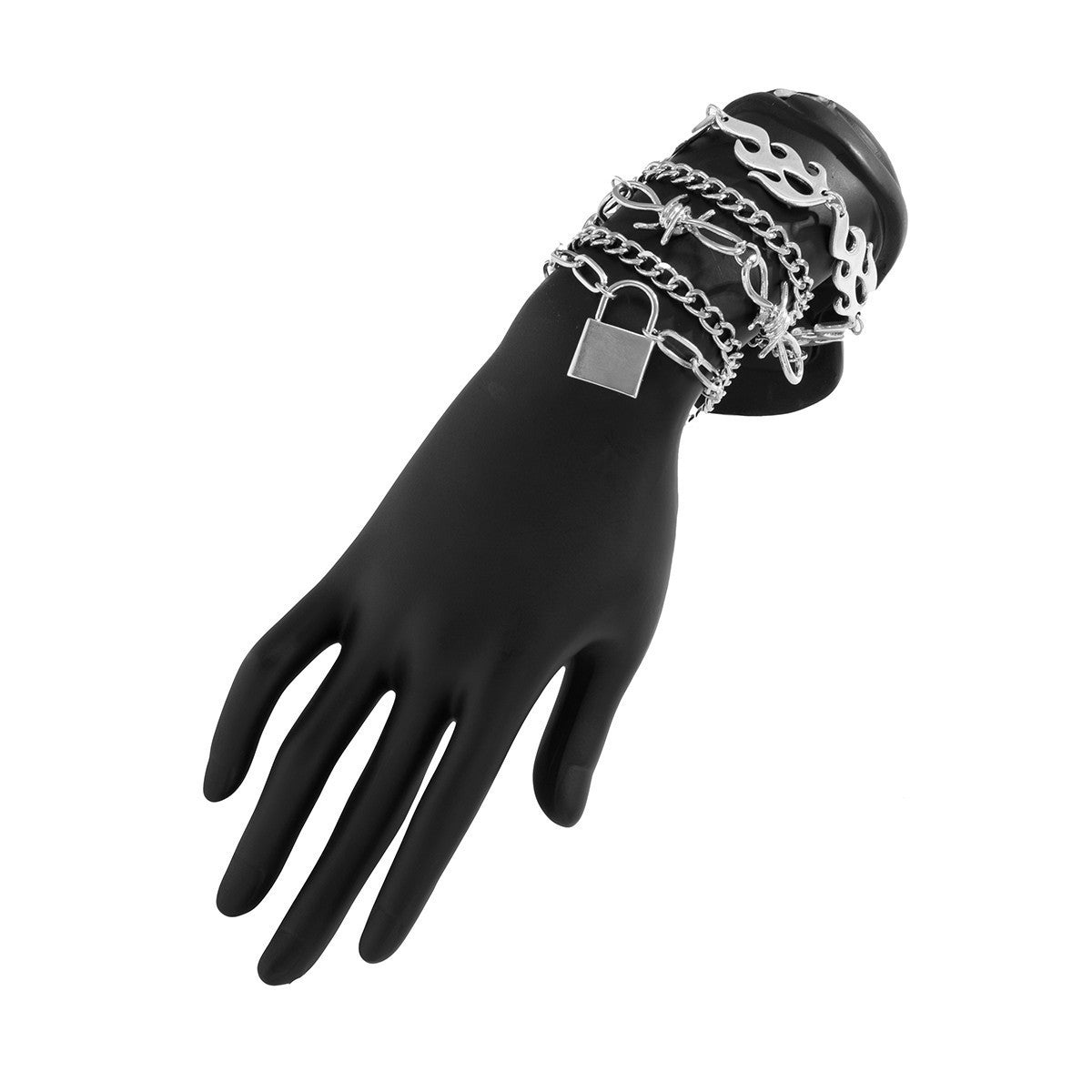 Womens Twisted Chain Bracelet Aluminum Iron Mixed Metal Twist O Chain Design Fashion Wrist Jewelry Design O O