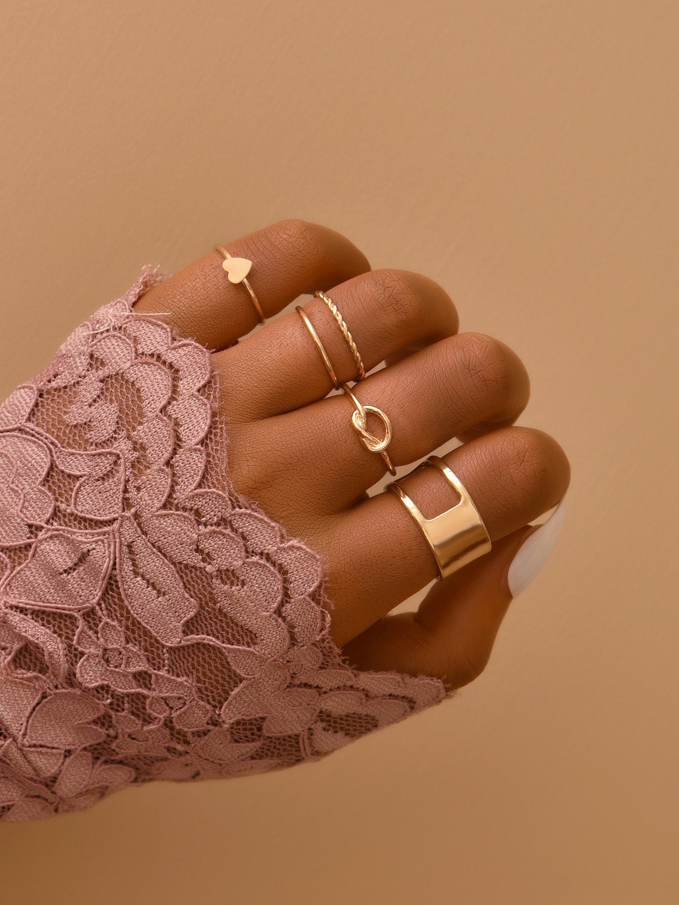 Metal Ring Set For Women Fashion Jewelry Knuckle Rings Trendy Multiple Ring Set Gift For Her Perfect Gift Idea