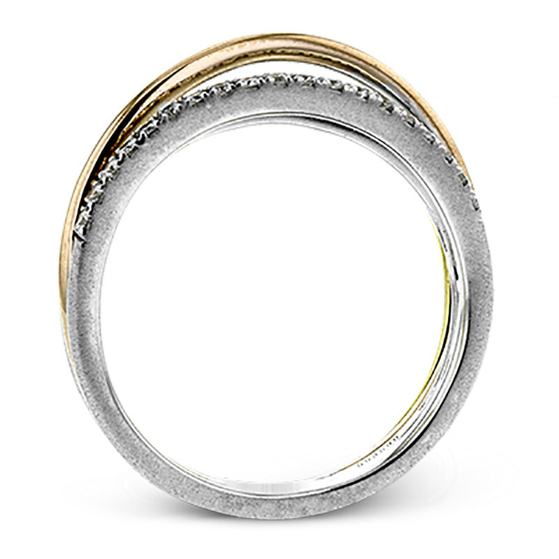 Zircon Ring Multi Line Winding Design Copper Inlaid Geometric Fashion Ring Gift for Women Copper Inlaid Zircon