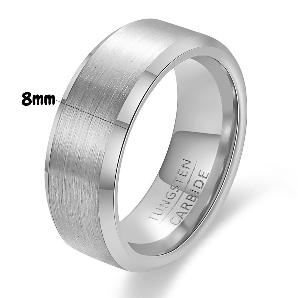 Unisex Stainless Steel Ring Band Electroplated Fashion Jewelry Round Geometry Ring For Men And Women Lovers XL