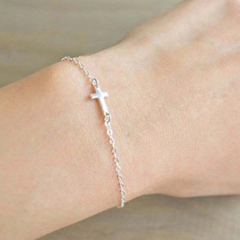 Unisex Cross Bracelet Electroplated Alloy Tiny Crosses Design European And American Style Jewelry Gift For Men Women