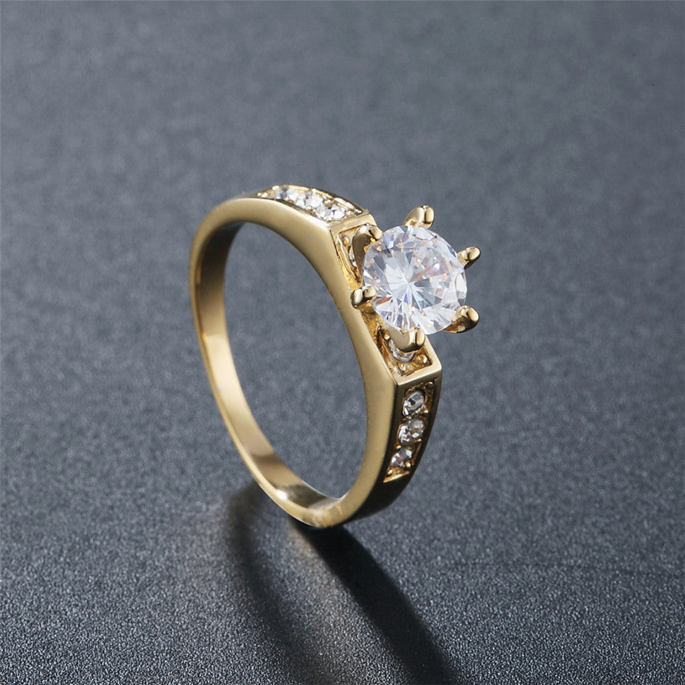 Titanium Steel Ring With Rhinestones Wedding Band Love Token Ring Gifting For Him And Her Affectionate Jewelry