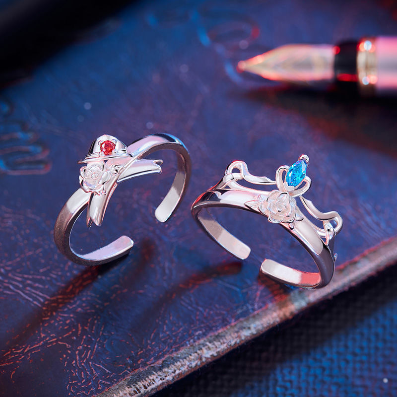 Unisex Copper Adjustable Ring Ornament For Anime Fans Jewelry Irregular Design Gift Idea Secondary Element Ring