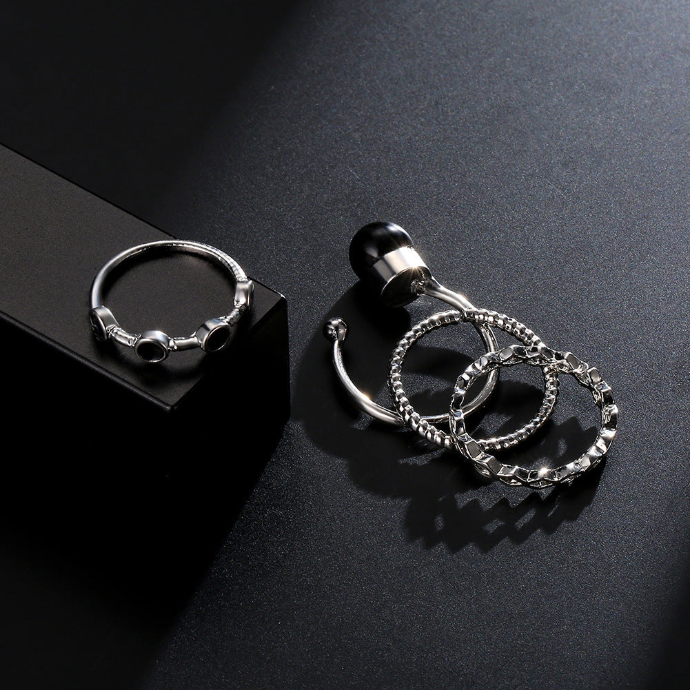 Womens Jewelry Set Multi Layered Necklace With Gold Plated Artificial Gems And Earrings Alloy Decoration Plated