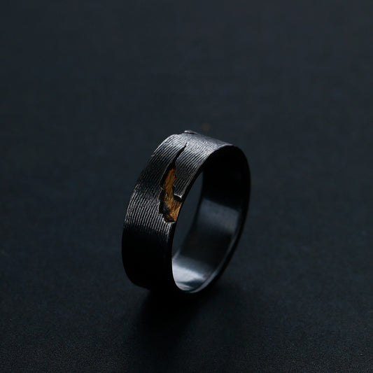 Adjustable Gold Tone Geometric Ring Statement Jewelry