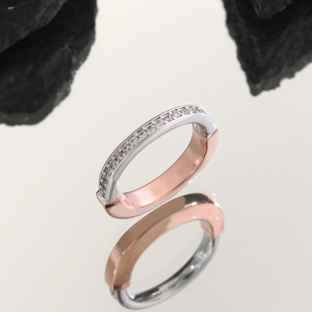Copper Plating Ring Rose Gold Plated Band For Women And Girls Jewelry Gift Silver Gold Ring Timeless Style Now