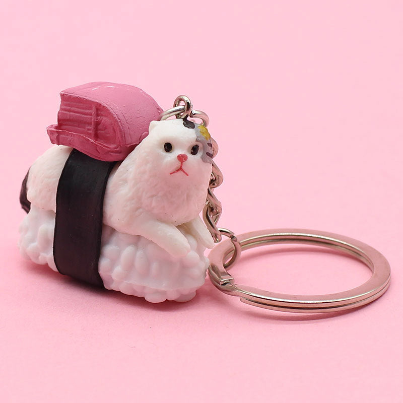 Cat Keychains Cute PVC Pendant Adorable Bag Charm Accessory Gift For Cat Lovers Unique Keyring Decoration Gift
