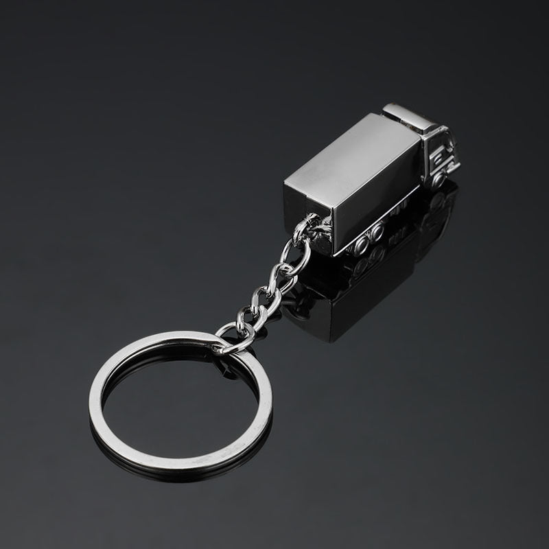 3D Truck Keychain Metal Car Keychain Pendant Zinc Alloy Keychain Novelty Keyring Unique Car Accessory Gift Car