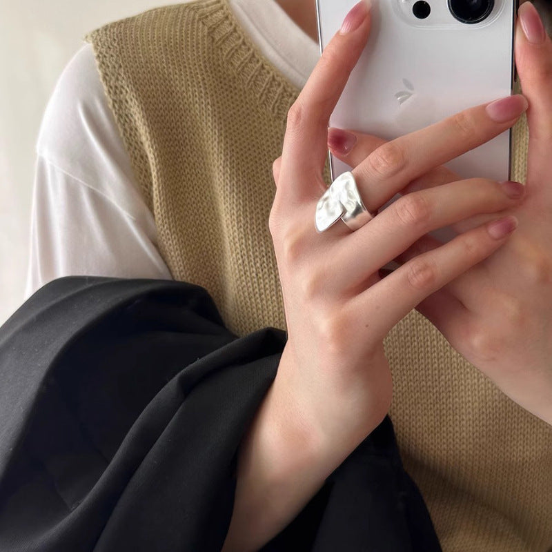 Copper Adjustable Index Finger Ring For Women Daily Wear