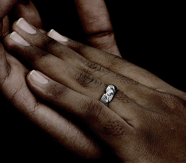 Adjustable Copper Ring With Geometric Design For Men And Women Unisex Band Ring Electroplated Finish Durable Everyday