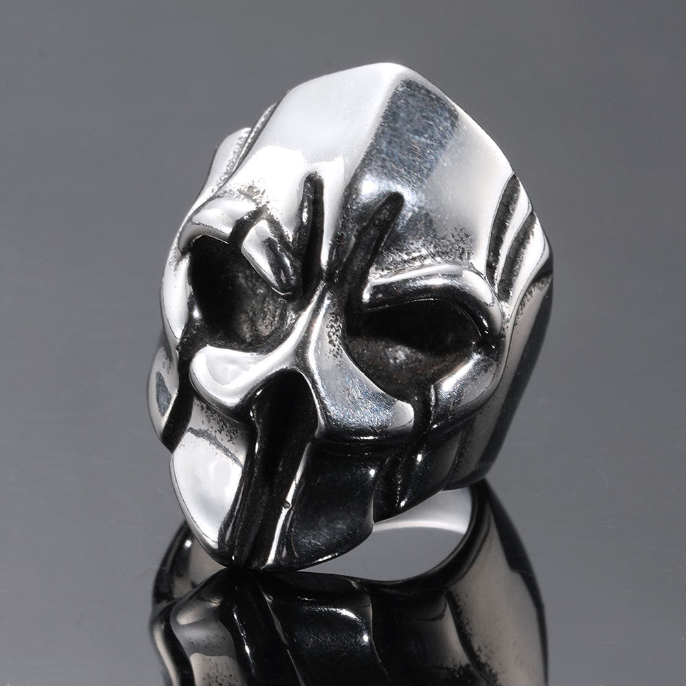 Titanium Steel Mens Ring Geometric Design Punk Style Jewelry for Modern Fashion Accessory Everyday Modern Look