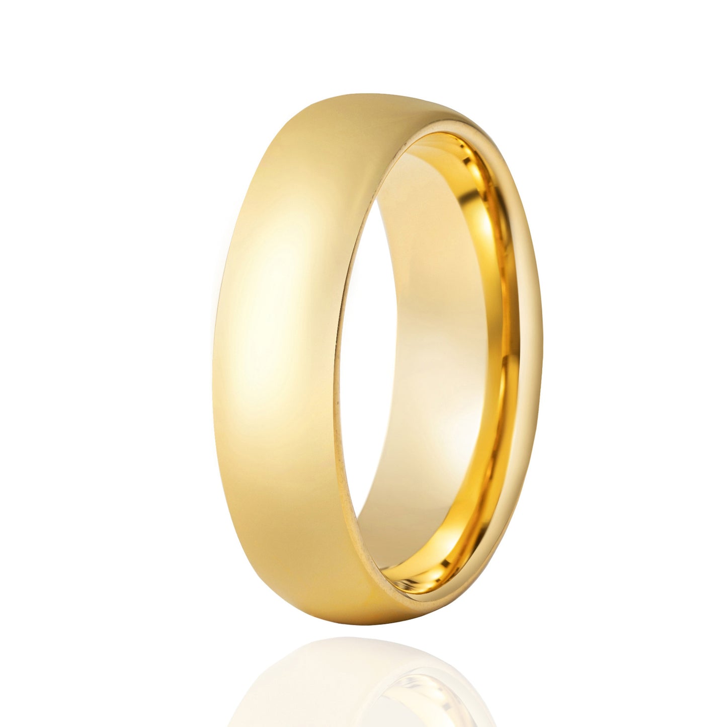 Women Tungsten Gold Geometric Ring Inner Outer Ball Designs Jewelry Electroplated Gift Idea Elegant Accessories