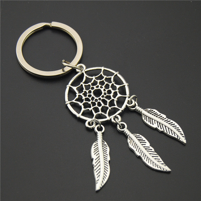 Unisex Dream Catcher Keychain With Tassel Key Ring Alloy Pendant For Handbags Backpacks And Purses And Trinket