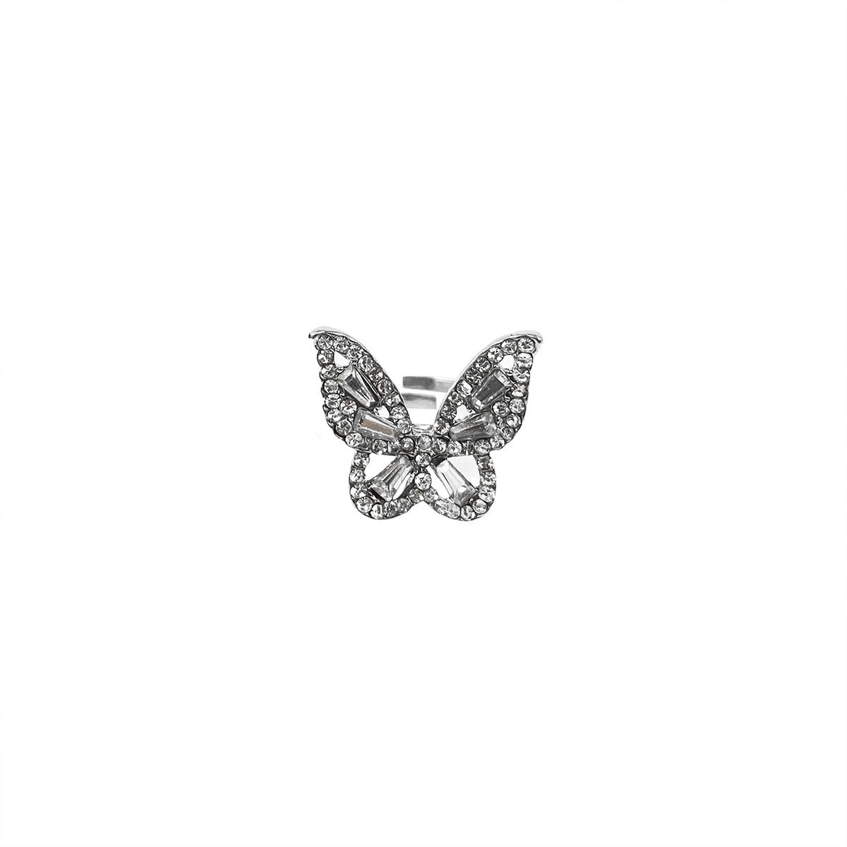 Womens Butterfly Ring Korean Design Lightweight Alloy Gift