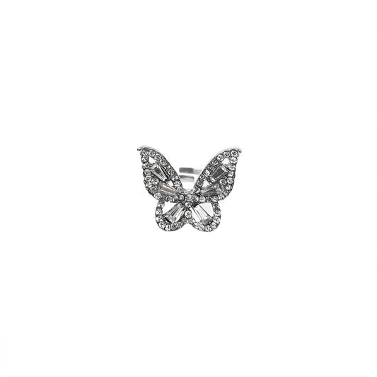 Womens Butterfly Ring Korean Design Lightweight Alloy Gift