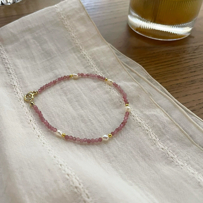 Women Electroplated Bracelet With Artificial Crystal Chic Design Fashionable Bangle Jewelry For Women And Girls