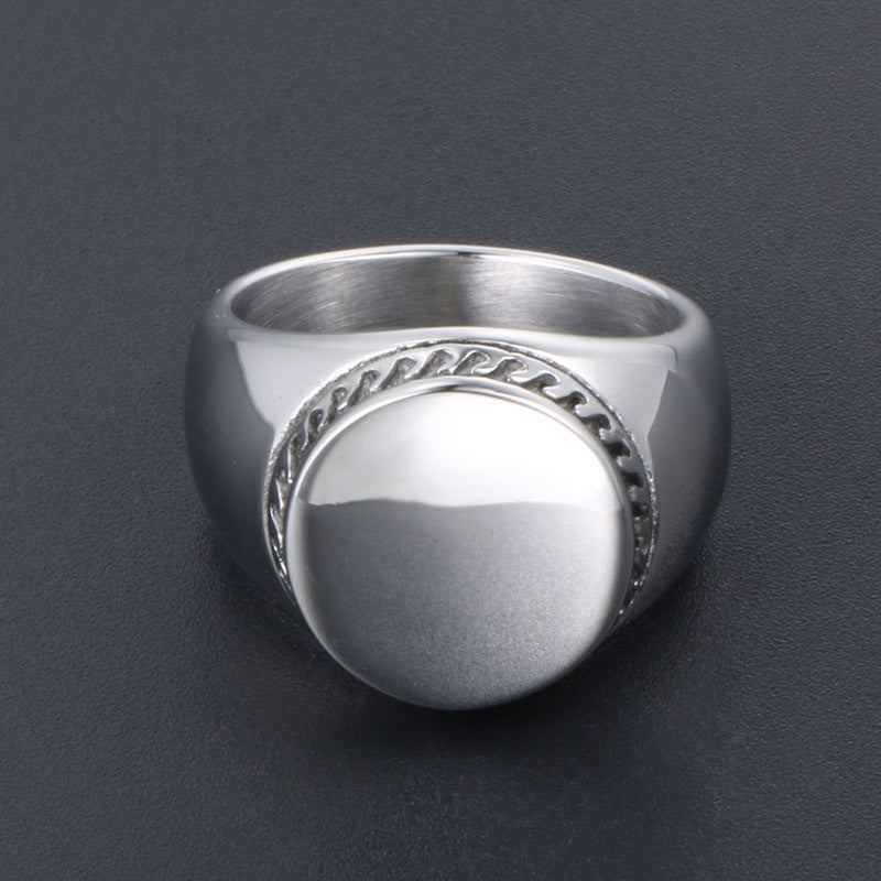 Titanium Steel Ring Wide Band Polished Modern Fashion Jewelry For Men And Women Durable Everyday Accessory Smooth Fit