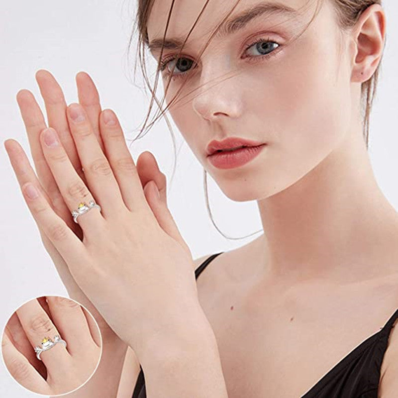 Frog Ring For Women And Girls Adjustable Opening Alloy Ring Vintage Design Fashion Jewelry Unisex Vintage Ring