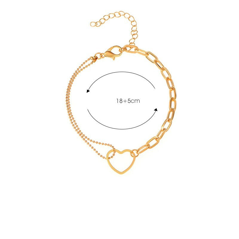 Elegant Alloy Bracelet For Womens With Delicate Splicing Design For Daily Wear And Special Occasions Gold Tone