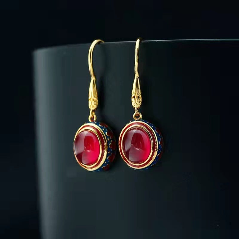 Ethnic Enamel Flower Ring For Women 925 Sterling Silver Adjustable Fit Elegant Everyday Wear Jewelry Accessory Gift