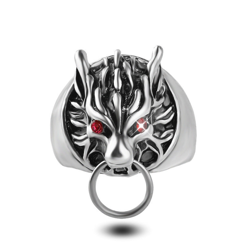 Wolf Head Ring Animal Inspired Fashion Statement Jewelry Alloy Ring for Men and Women Unique Design Fresh Look