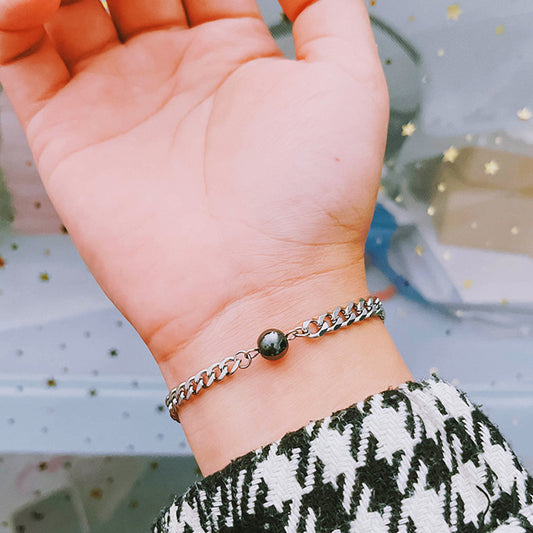 Magnetic Geometric Couple Bracelets Matching for Couples