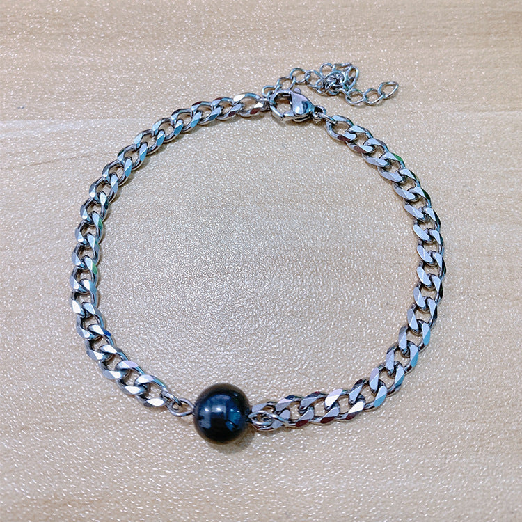 Magnetic Geometric Couple Bracelets Matching for Couples