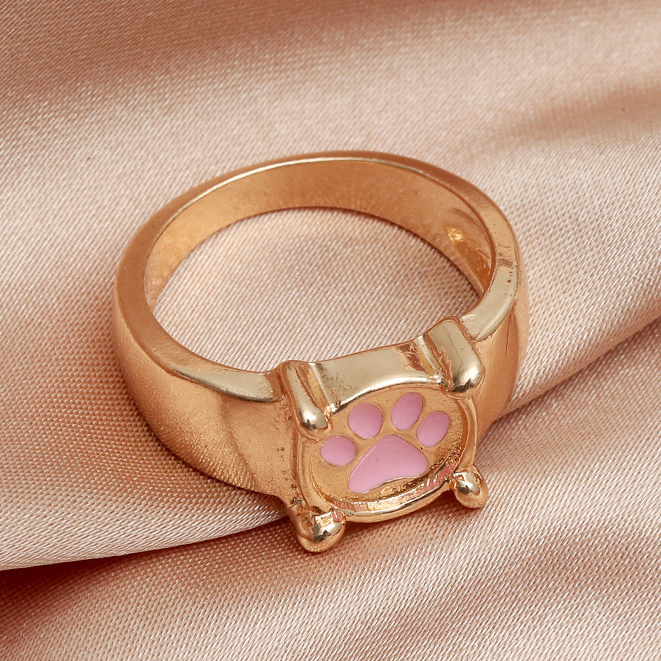 Cats Claw Ring Adjustable Alloy Index Finger Ring Unique Dripping Oil Design Stylish Statement Ring For Women X1