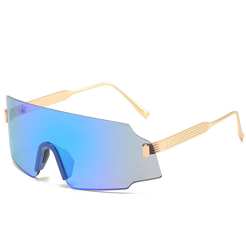 Outdoor Sports Sunglasses For Cycling Plastic Metal Frame PC Lenses Light Colored Glasses Ideal For Outdoor Gold