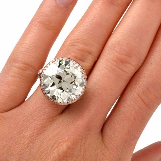 Rose Gold Tone Geometric Gemstone Ring for Women Elegant Fashion Jewelry Size 6 7 8 9 10 InlayGemstoneMaterial