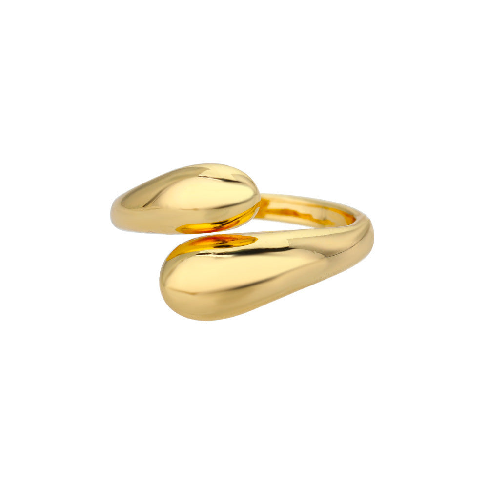 Copper Zirconia Micro Set Ring Electroplated Finish in Gold Tone or Silver Tone Fashion Jewelry Elegant Daily Shine