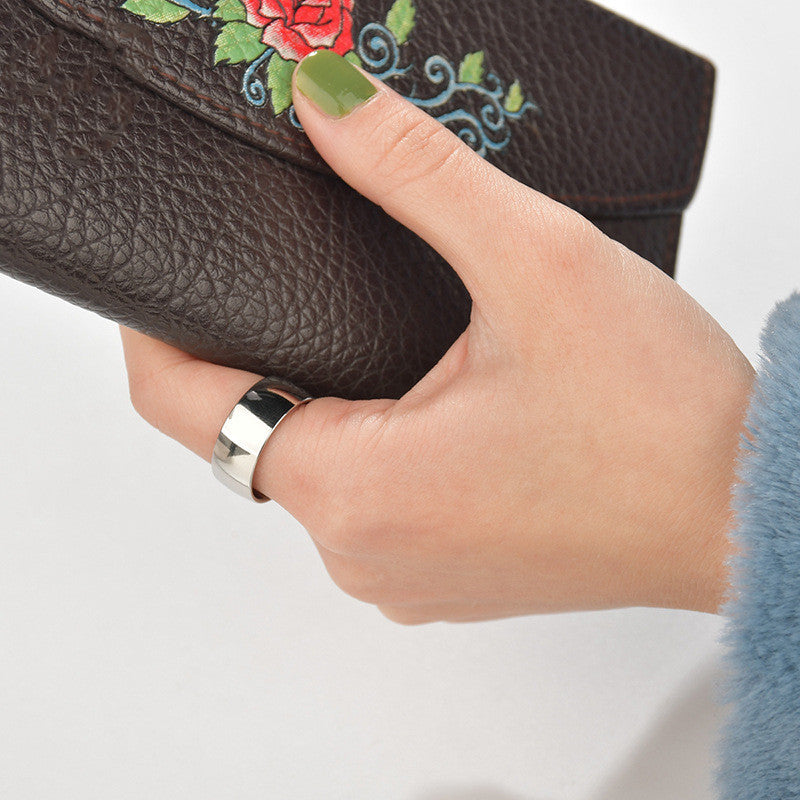 Unisex Stainless Steel Ring Set Gold Color Band Ring