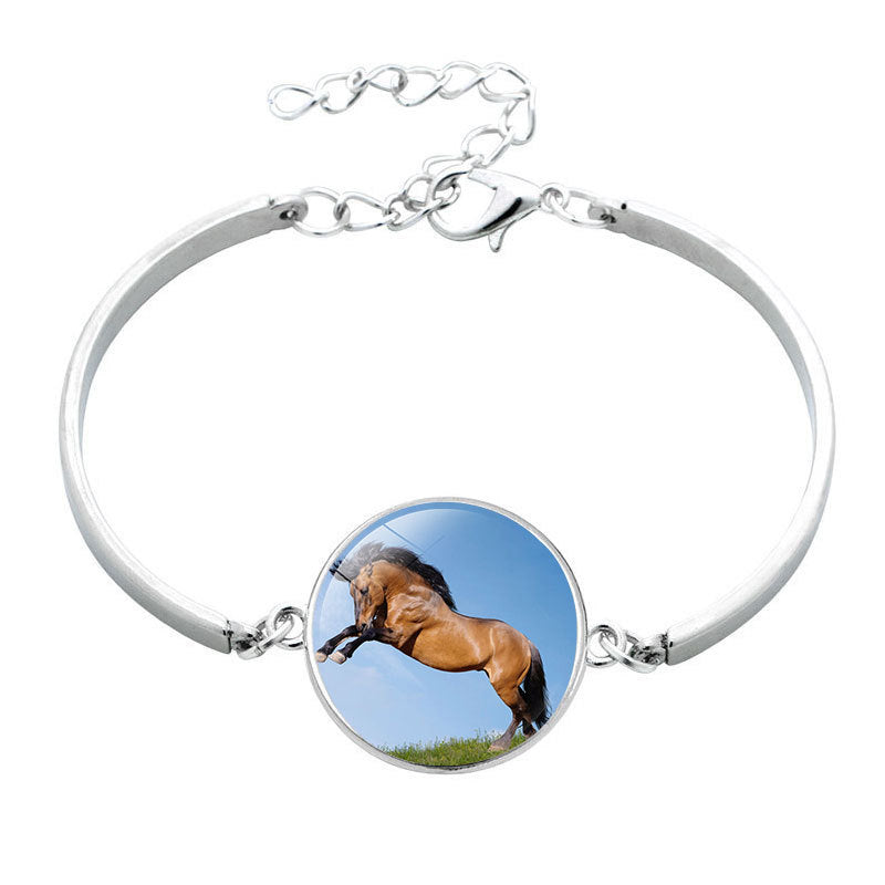 Unisex Horse Bracelet Electroplated Alloy Zodiac Design Jewelry Gift For Promotions Versatile Gift Accessory UK