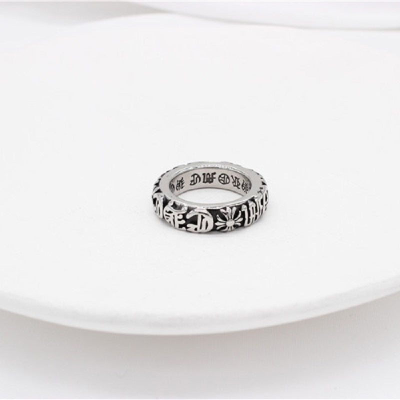 European And American Cross Men's Titanium Steel Ring