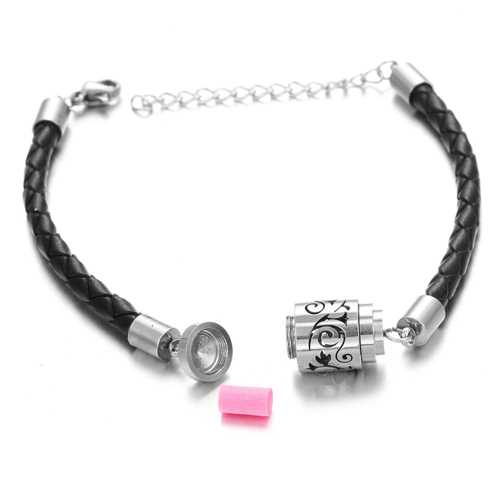Unisex Stainless Steel Aromatherapy Bracelet Diffuser