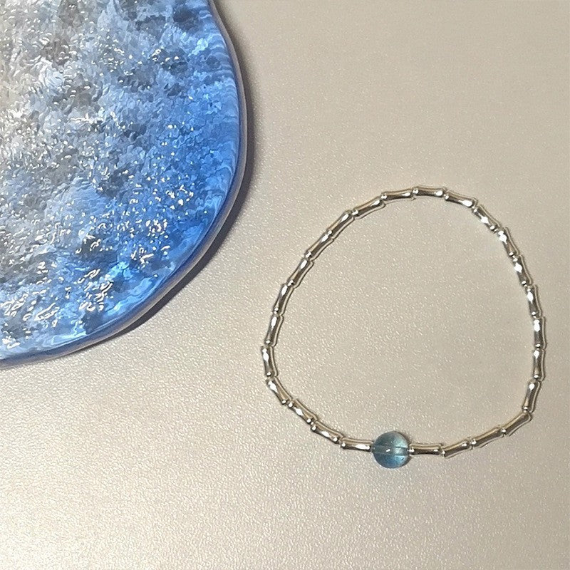 Women Electroplated Bracelet With Artificial Crystal Chic Design Fashionable Bangle Jewelry For Women And Girls