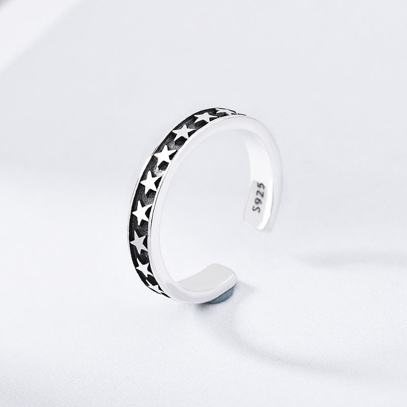 Ring Retro Korean Style Opening Ring Simple Design Individually Packed For Anniversary And Weddings Gift Boxed