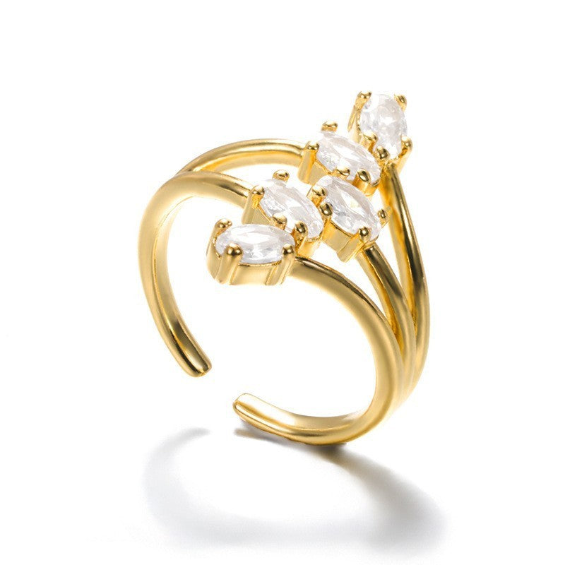 Copper Snake Ring Adjustable Opening Jewelry Ornament For Whimsical Style And Everyday Outfit For Casual Looks