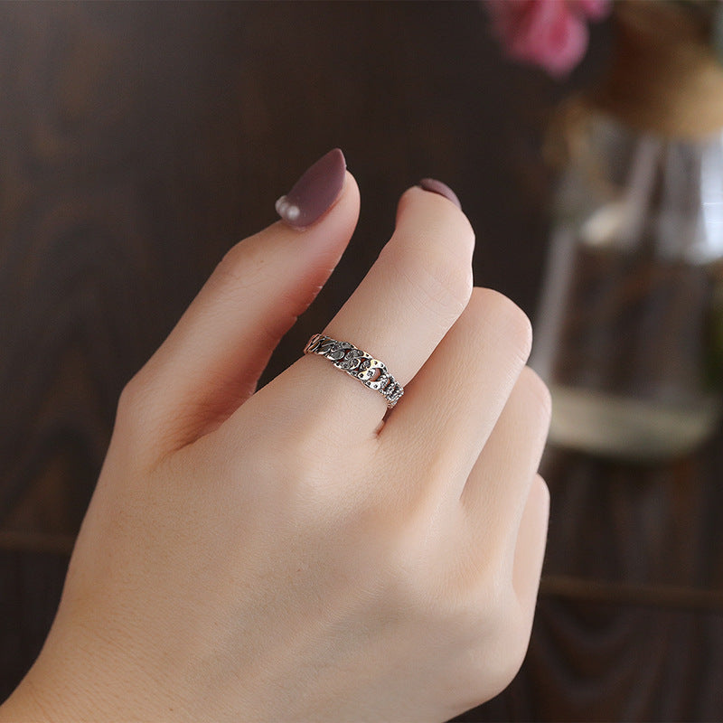 Vintage Carved Cross Silver Ring For Men And Women Retro Style Gift Jewelry Individually Packed Festival Craft