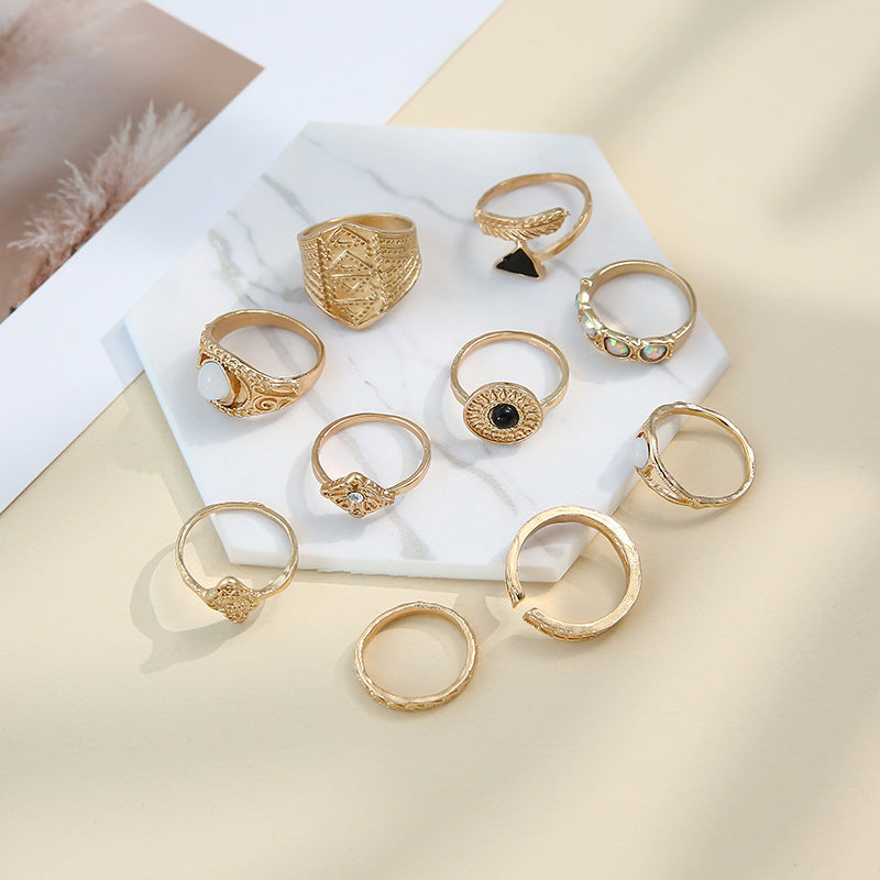 Women Arrow Ring Geometric Alloy Plated Ring Personalized European American Retro Statement Ring Modern Accent