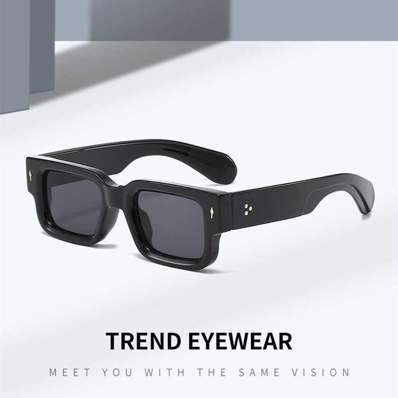 Unisex Square Sunglasses Thick Frame Fashion Sun Glasses For Driving Travel Party Outdoor UV Protection Lenses