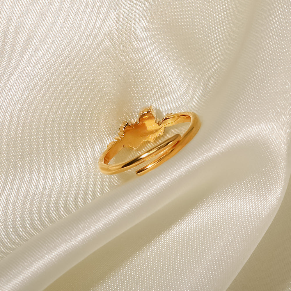 Womens Fashion White Pearl Diamond Ring Stainless Steel Jewelry Elegant Gift For Anniversary Promise Ring For Women Ring