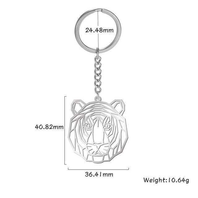 Animal Stainless Steel Key Ring Keychain For Men And Women With Various Animal Designs Durable Non Rusting Dog