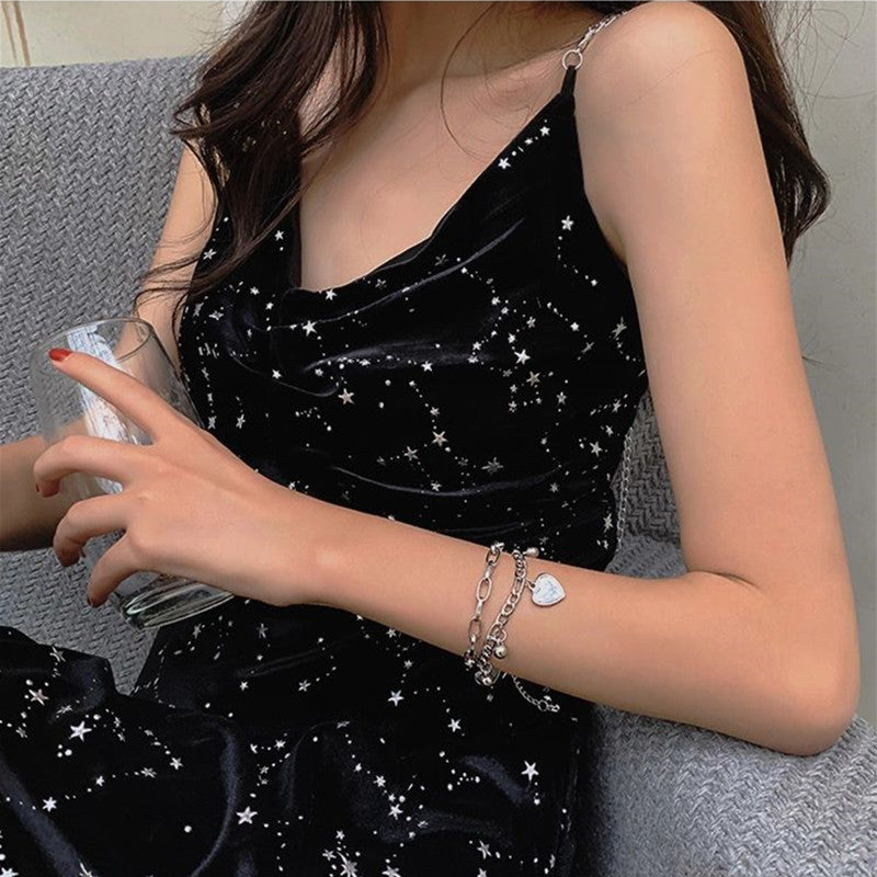 Unisex Jesus Pendant Bracelet Titanium Steel Double Layer Chain Jewelry Gift For Men Women Religious Symbolism