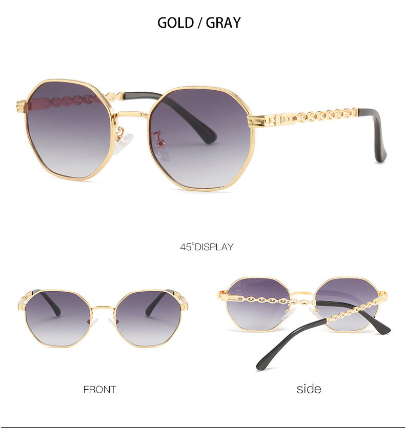 Mens Sunglasses UV400 Protection Full Frame Metal Lens