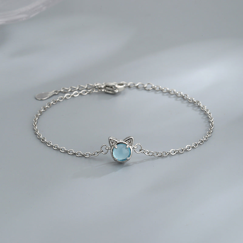 Womens Copper Bracelets Handmade Inlaid Zircon Stones Geometric Design Korean Jewelry Gift For Travel Birthday