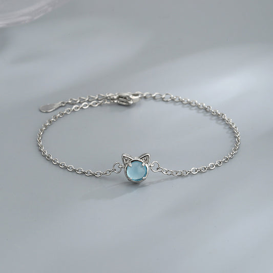 Womens Copper Bracelets Handmade Inlaid Zircon Stones Geometric Design Korean Jewelry Gift For Travel Birthday